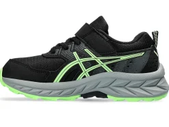 Outlet ASICS GEL-VENTURE 9 PRE-SCHOOL Black/Illuminate Green