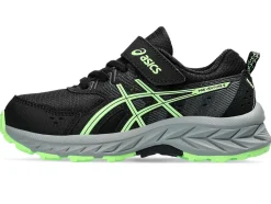 Outlet ASICS GEL-VENTURE 9 PRE-SCHOOL Black/Illuminate Green