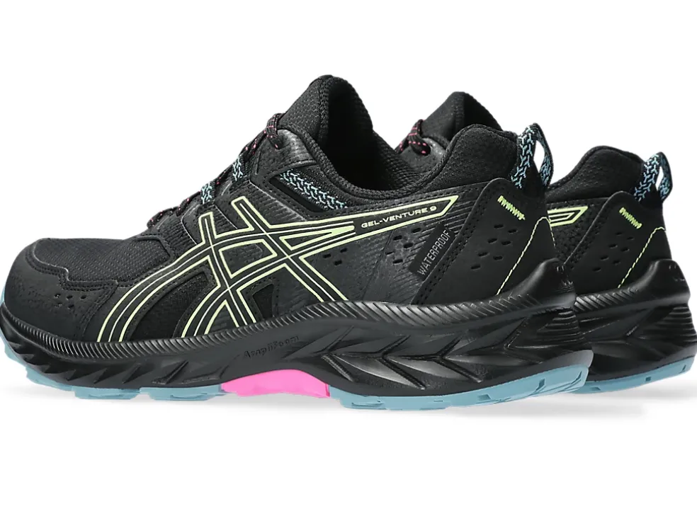 Cheap ASICS GEL-VENTURE 9 WATERPROOF Black/Lime Green