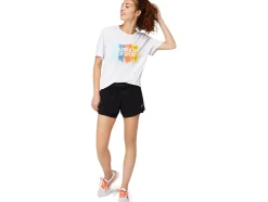 Hot ASICS GRAPHIC SHORT SLEEVE TOP Brilliant White