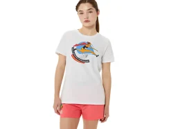 Store ASICS GRAPHIC SHORT SLEEVE WCH Brilliant White