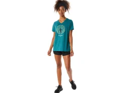 Online ASICS GRAPHIC V-NECK WCH Velvet Pine Heather