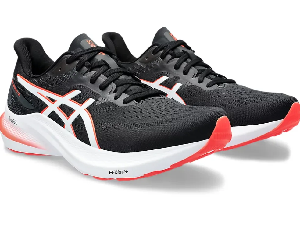 Clearance ASICS GT-2000 12 Black/Sunrise Red