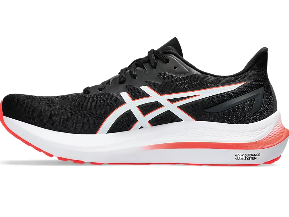 Clearance ASICS GT-2000 12 Black/Sunrise Red