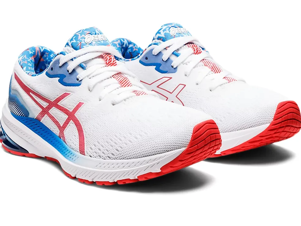 Online ASICS GT-1000 11 White/Electric Red