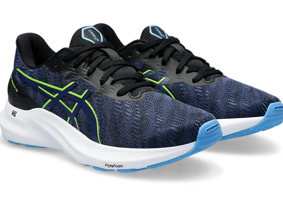Discount ASICS GT-2000 12 GRADE SCHOOL Black/Blue Expanse