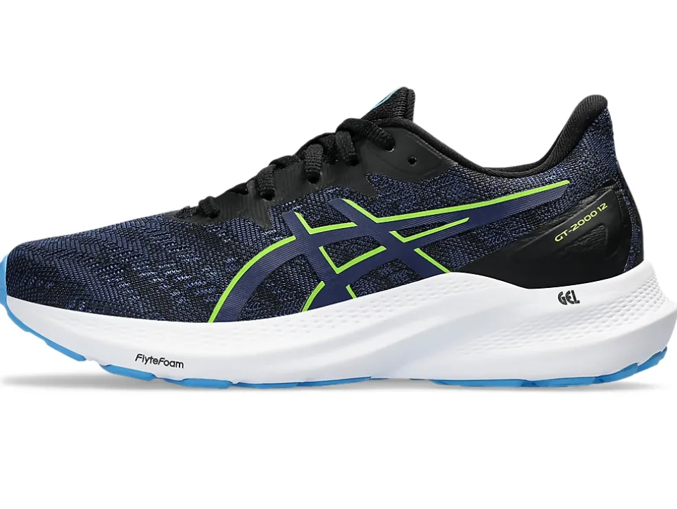 Discount ASICS GT-2000 12 GRADE SCHOOL Black/Blue Expanse