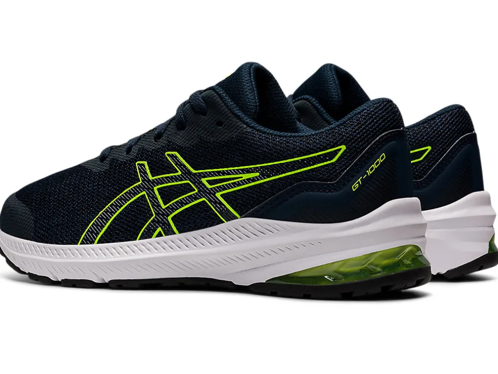 New ASICS GT-1000 11 GRADE SCHOOL French Blue/Hazard Green