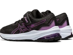 Clearance ASICS GT-1000 11 PRE-SCHOOL Graphite Grey/Orchid
