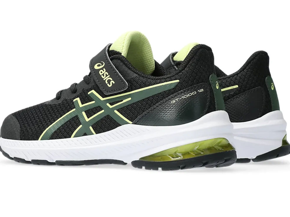 New ASICS GT-1000 12 PRE-SCHOOL Black/Rain Forest