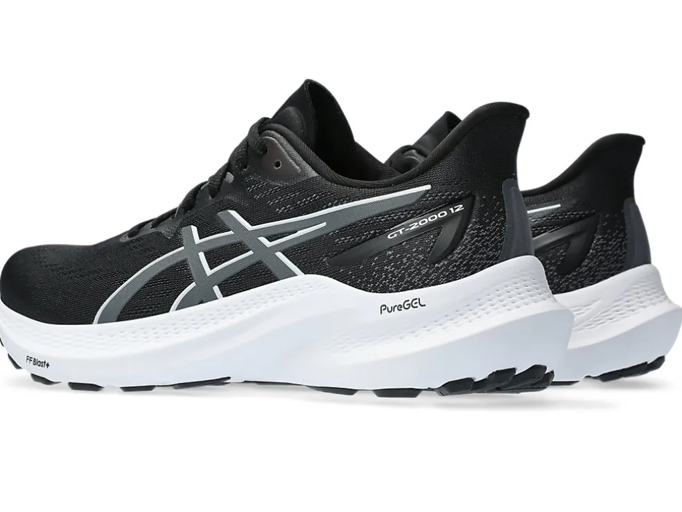 Fashion ASICS GT-2000 12 WIDE Black/Carrier Grey