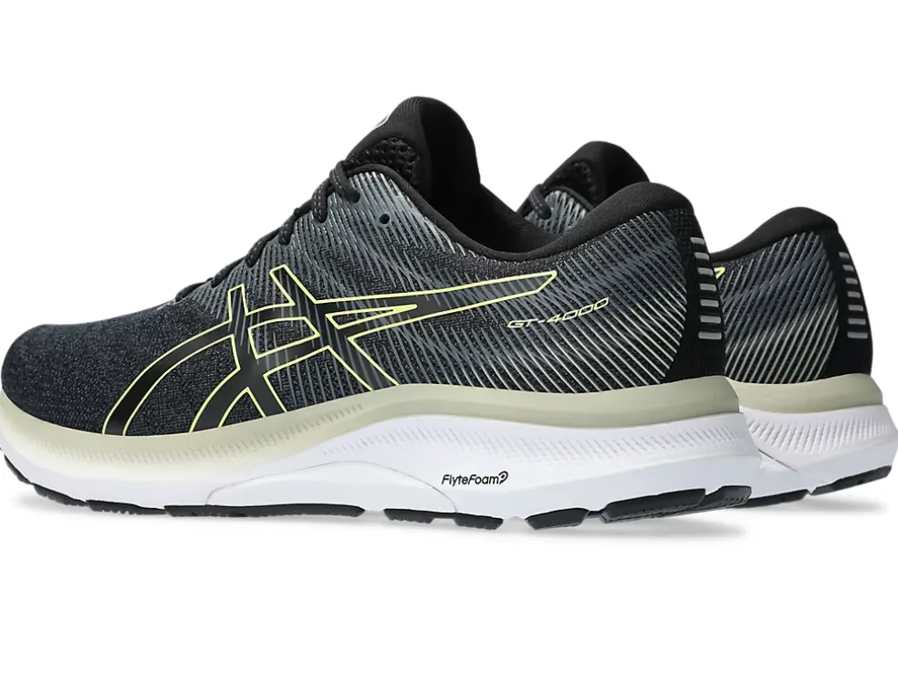 New ASICS GT-4000 3 WIDE Black/Glow Yellow
