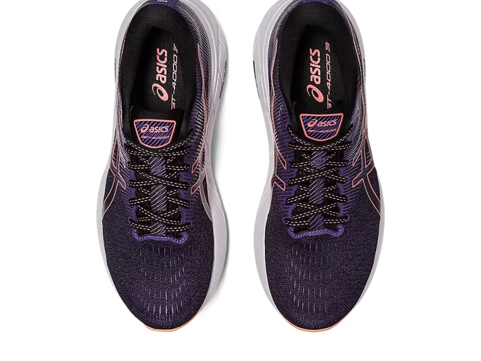 New ASICS GT-4000 3 WIDE Black/Papaya