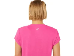 Clearance ASICS HEATHER VNECK TOP Hot Pink Heather