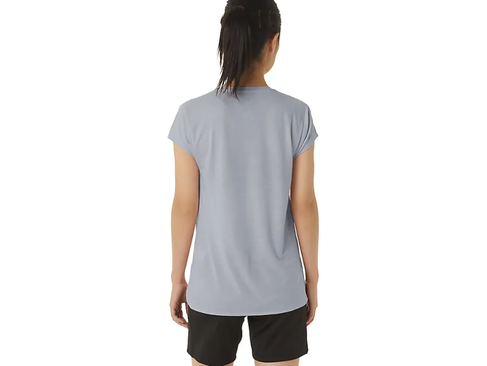 Cheap ASICS HEATHER VNECK TOP Piedmont Grey Heather