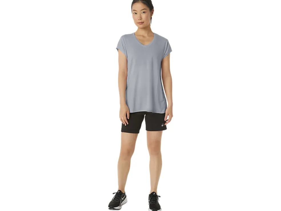 Cheap ASICS HEATHER VNECK TOP Piedmont Grey Heather