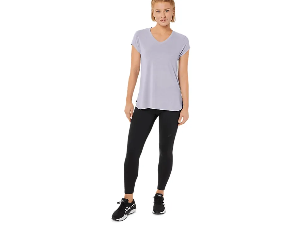 Flash Sale ASICS HEATHER VNECK TOP Lilac Hint Heather