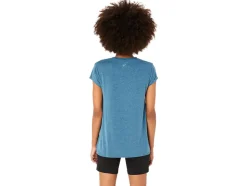 Outlet ASICS HEATHER VNECK TOP Gloomy Sea Heather