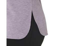 Outlet ASICS HEATHER VNECK TOP Violet Quartz Heather