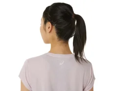 Online ASICS HEATHER VNECK TOP Barely Rose Heather