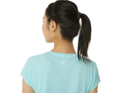 Clearance ASICS HEATHER VNECK TOP Clear Blue Heather
