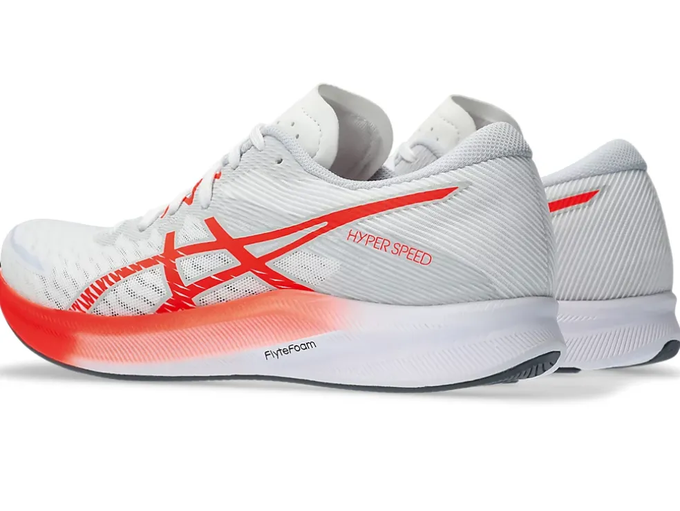 Cheap ASICS HYPER SPEED 3 White/Sunrise Red