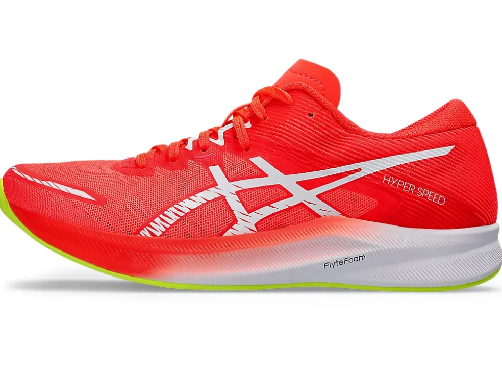 Cheap ASICS HYPER SPEED 3 Sunrise Red/White