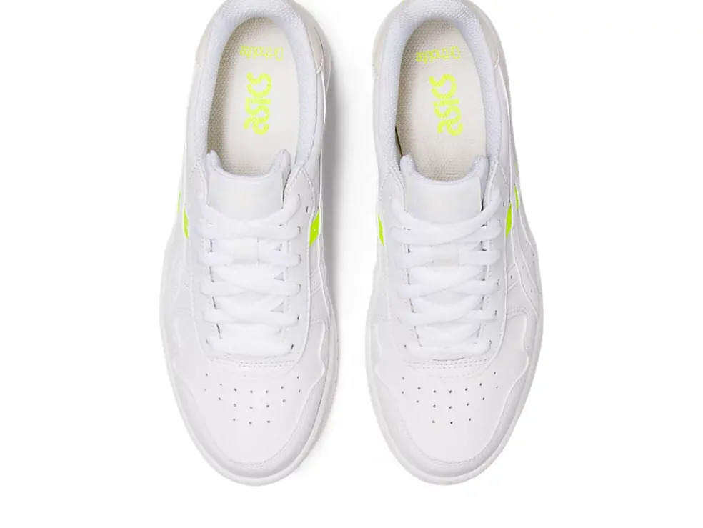 Fashion ASICS JAPAN S White/Safety Yellow