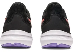 New ASICS JOLT 4 GRADE SCHOOL Black/Papaya