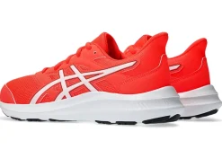 New ASICS JOLT 4 GRADE SCHOOL Sunrise Red/White
