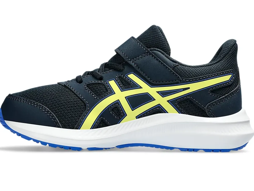 Store ASICS JOLT 4 PRE-SCHOOL French Blue/Glow Yellow