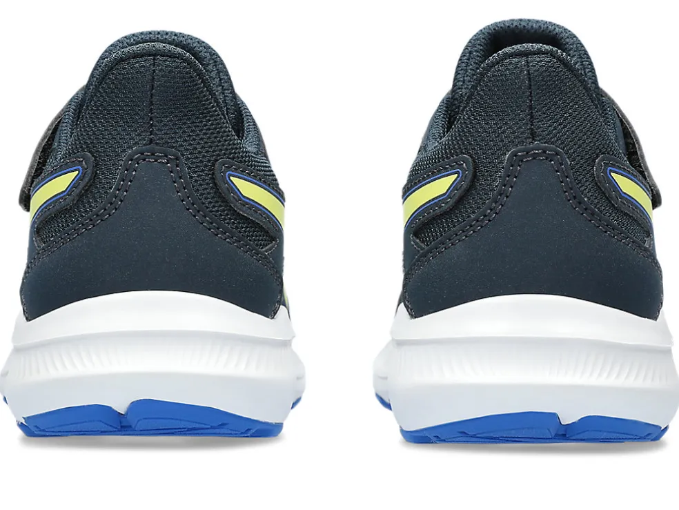 Store ASICS JOLT 4 PRE-SCHOOL French Blue/Glow Yellow