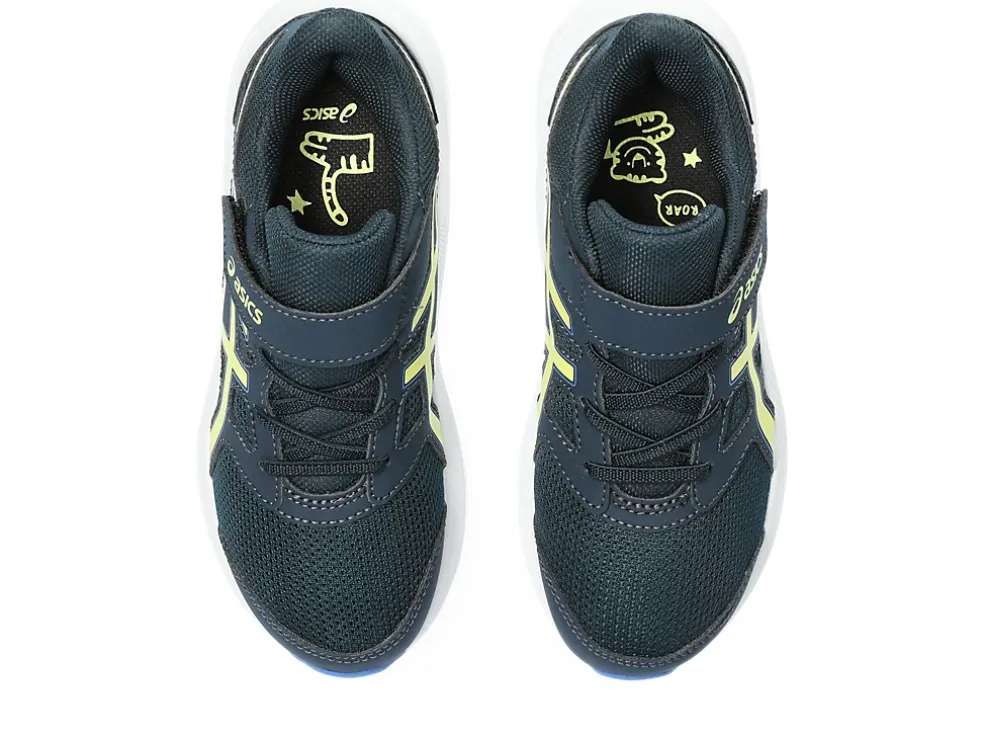 Store ASICS JOLT 4 PRE-SCHOOL French Blue/Glow Yellow