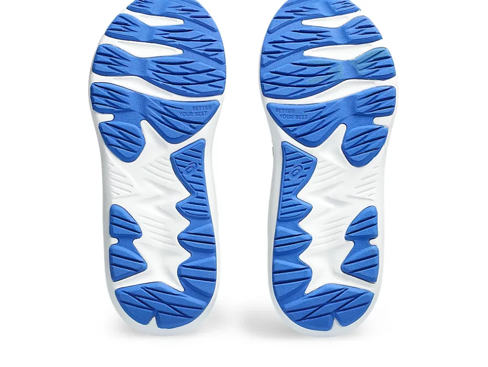 Store ASICS JOLT 4 PRE-SCHOOL French Blue/Glow Yellow