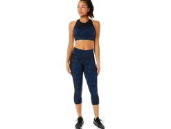 Cheap ASICS KATE STRAPPY BRA Night Shade/Lake Drive Print