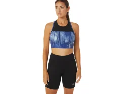 Fashion ASICS KATE STRAPPY BRA Tie Dye Grand Shark/Performance Black