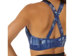 Fashion ASICS KATE STRAPPY BRA Tie Dye Grand Shark/Performance Black