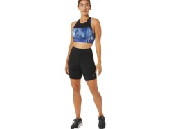 Fashion ASICS KATE STRAPPY BRA Tie Dye Grand Shark/Performance Black