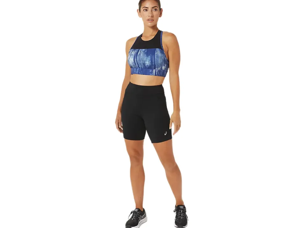 Fashion ASICS KATE STRAPPY BRA Tie Dye Grand Shark/Performance Black
