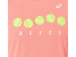 Discount ASICS KIDS; TENNIS GRAPHIC TEE Guava