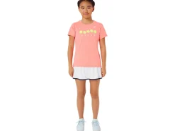 Discount ASICS KIDS; TENNIS GRAPHIC TEE Guava