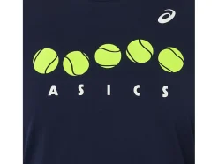 New ASICS KIDS; TENNIS GRAPHIC TEE Midnight