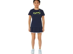 New ASICS KIDS; TENNIS GRAPHIC TEE Midnight