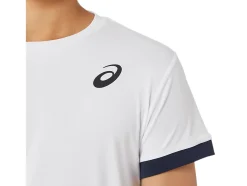 Shop ASICS KIDS; TENNIS SHORT SLEEVE TOP Brilliant White/Midnight