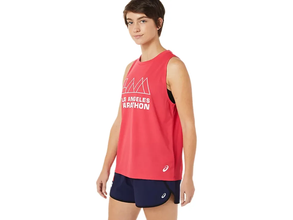 Cheap ASICS LAM READY-SET II SINGLET Pixel Pink