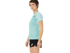 Hot ASICS LIGHT SHORT SLEEVE TOP Clear Blue