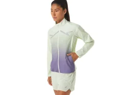 Store ASICS LITE-SHOW JACKET Whisper Green/Dusty Purple