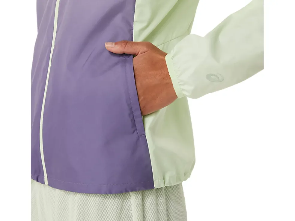 Store ASICS LITE-SHOW JACKET Whisper Green/Dusty Purple