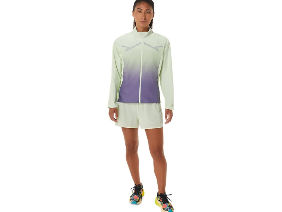 Store ASICS LITE-SHOW JACKET Whisper Green/Dusty Purple