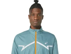Shop ASICS LITE-SHOW JACKET Foggy Teal